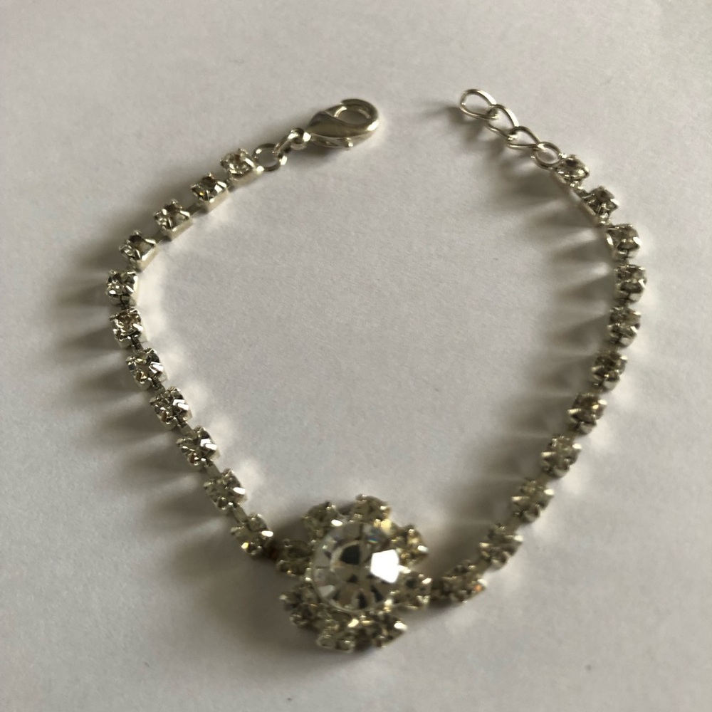 Vintage Silver Tone Cocktail Bracelet - Picture 3 of 14